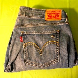 Levi’s 535 Super Skinny Stars & Hearts Jeans